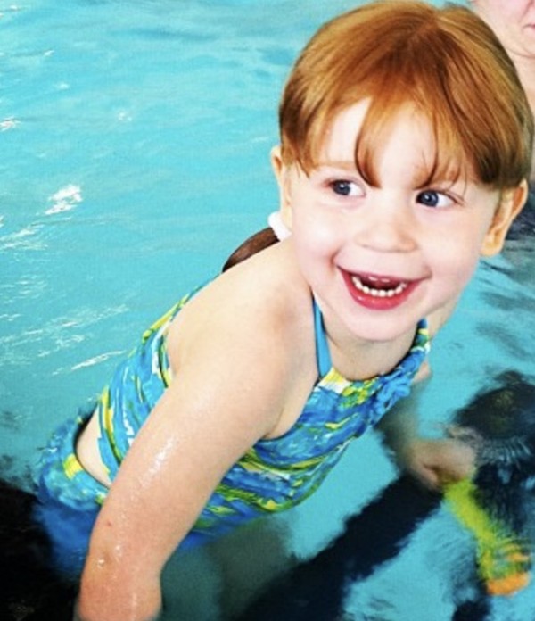 She does love to swim!