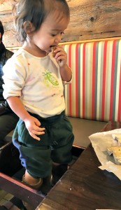 child, high chair, table