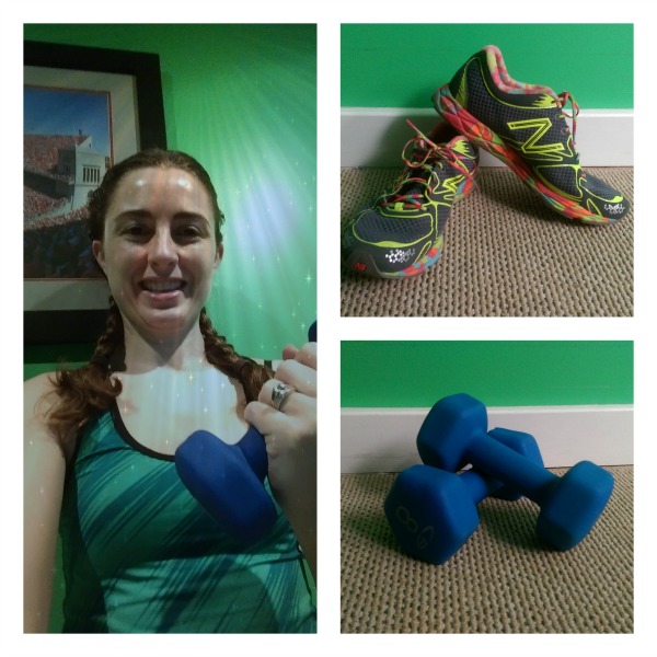 shoes, weights, woman