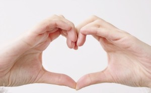 hands in a heart shape