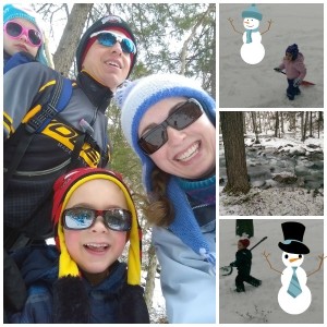snow, people