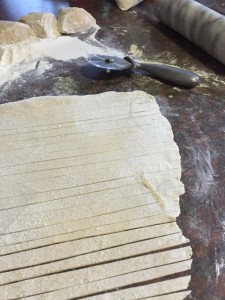 Cut pasta