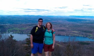 hiking together