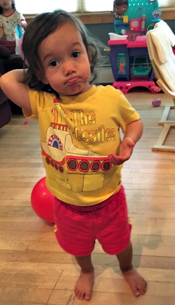 girl, Beatles shirt