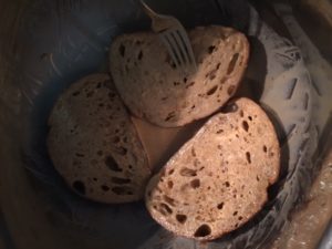soaking the bread
