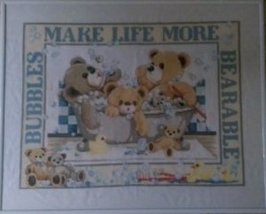 teddy bears, bath tub