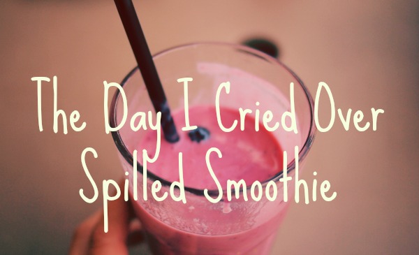 spilled smoothie