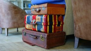 Suitcases packed for our weekend away!