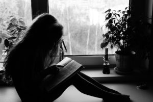black and white reading