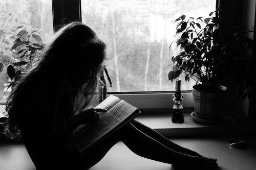 The Night I Taught My Daughter About Rape black and white reading