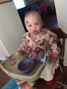 beans on face- family dinner in practice