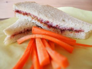 carrots, sandwich