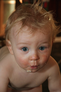 baby eating