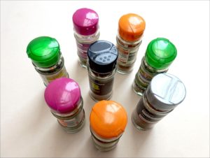 The meal kit came with lots of spices.