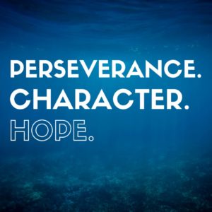 perseverance underwater text hope