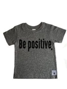 Children's clothing can send a positive message.
