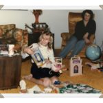 rotating holidays, woman, child, presents, opening, 1970s