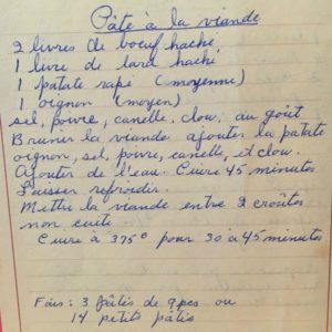 Tourtiere recipe