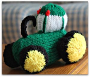 knitted tractor toy knitting toys is fun!