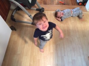 toddlers melting down make moms tired.