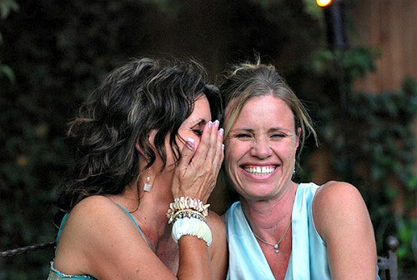 My New Year’s Resolution: Laugh Less women, whisper, laughing