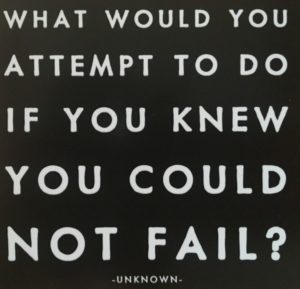 failing, magnet saying