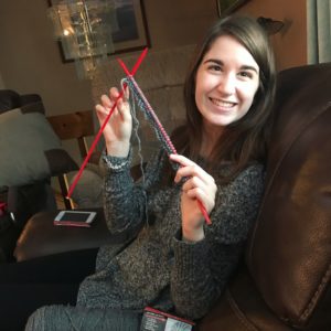 Older children can share hobbies, like knitting, with parents.