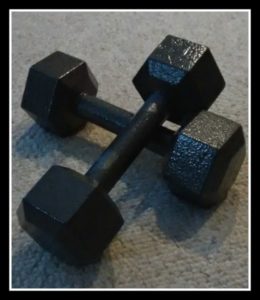 My dumbbells are lonely due to my procrastination.