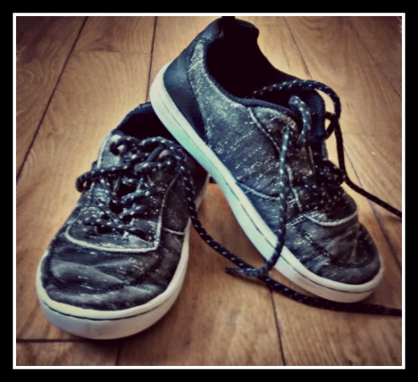 Procrastination: In My Case, It’s Become A Disease My son's black shoes and laces that he cannot tie yet due to my procrastination.