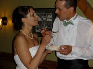 Our wedding day: the start of our marathon marriage.