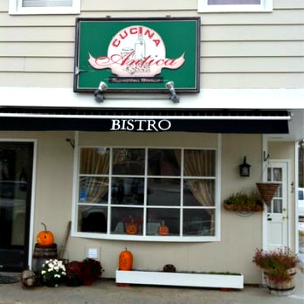 storefront, bistro, sign