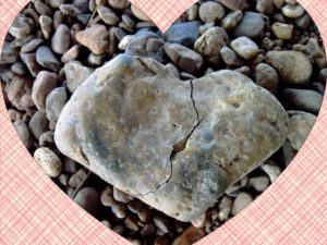 heart-shaped rock