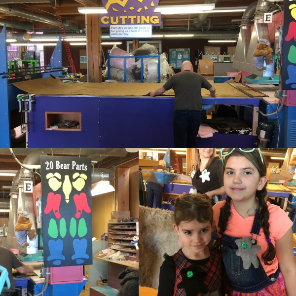 Touring the Vermont Teddy Bear Company.