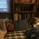 waking up, son in bed