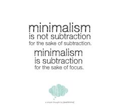 Minimalism