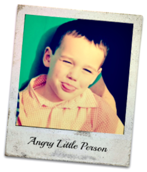 To My Angry Little Person, Love, Your Mama angry little person feature tongue out