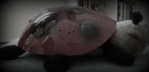 ladybug nightlight- the start of many excuses for stalling bedtime.