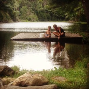 We get to swim and catch frogs in my rural community.