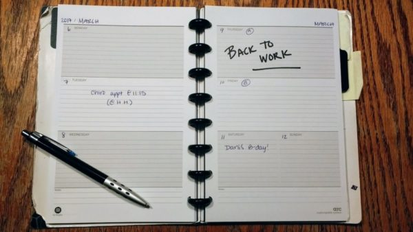 schedule, maternity leave
