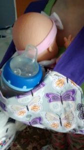 Sippy in the Doll Mei Dai Pocket