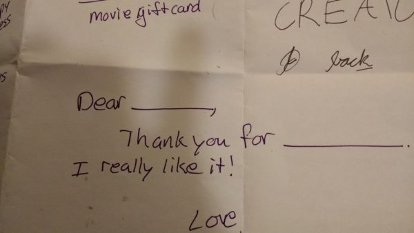 How to Teach Your Kids to Write Thank You Notes, Part II Saying thank you