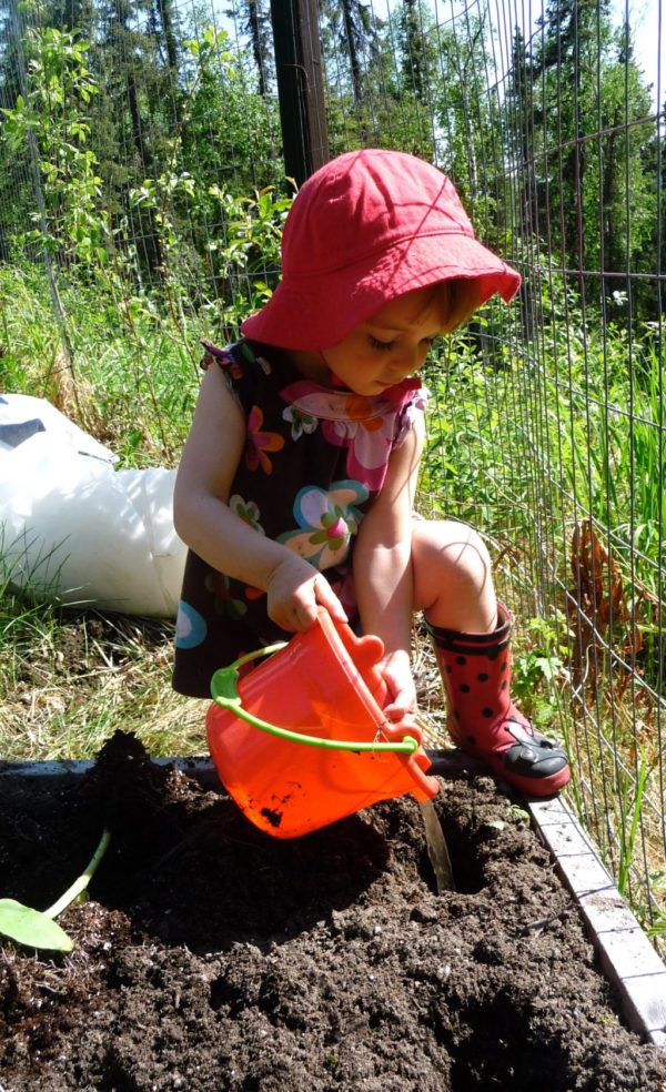 Children Gardening