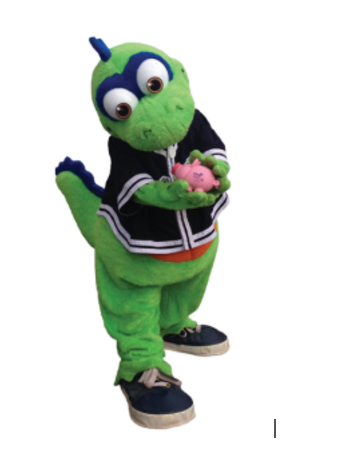 Vermont Lake Monsters, Champ, piggy bank