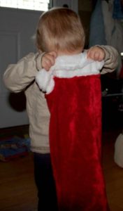 Preschool graduate past Christmas picture