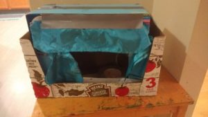 Box turned into a puppet theater as the best toy of the summer