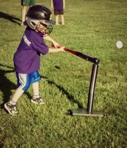 T-ball; Learning a sport is on my Mommy bucket list.