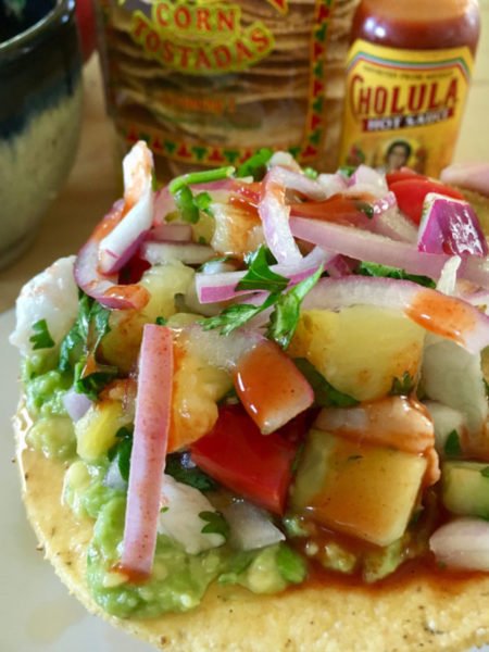 Shrimp Ceviche! A Fast, No-Cook Dinner for a Hot Summer Day Ceviche tostadas provide a bright colorful and delicious no-cook meal on a hot summer day.