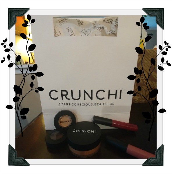 Crunchi Cosmetics – Toxin-Free, Organic Makeup Crunchi cosmetics in front of a bag