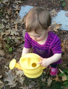 Helping with the garden, and, in turn, cooking.