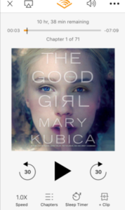 Book cover of my first of many audiobooks